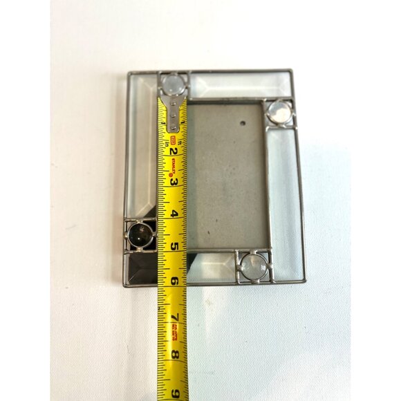 Geometric Glass & Metal Picture Frame 5" x 7" - Picture 5 of 13